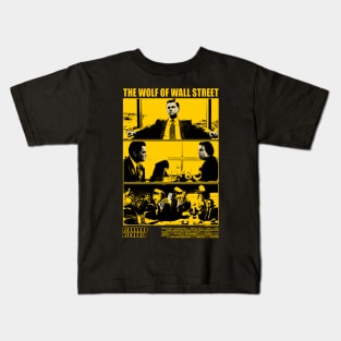 the wolf of wall street grunge Kids T-Shirt